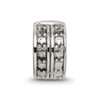 Lex & Lu Sterling Silver Reflections Hinged Dotted Clip Bead - 3 - Lex & Lu