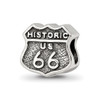 Lex & Lu Sterling Silver Reflections Route 66 Bead - Lex & Lu