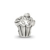 Lex & Lu Sterling Silver Reflections Small Cupcake Bead - 3 - Lex & Lu
