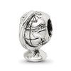 Lex & Lu Sterling Silver Reflections Globe Bead - 6 - Lex & Lu