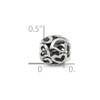 Lex & Lu Sterling Silver Reflections Heart Bead LAL4457 - 5 - Lex & Lu