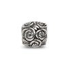 Lex & Lu Sterling Silver Reflections Floral Bali Bead - 3 - Lex & Lu