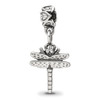 Lex & Lu Sterling Silver Reflections Dragonfly Dangle Bead - Lex & Lu