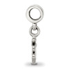 Lex & Lu Sterling Silver Reflections Fan Dangle Bead - 2 - Lex & Lu