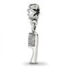 Lex & Lu Sterling Silver Reflections Comb Dangle Bead - Lex & Lu