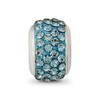 Lex & Lu Sterling Silver Reflections December Full Crystals Bead - 3 - Lex & Lu