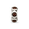 Lex & Lu Sterling Silver Reflections January Crystals Birthstone Bead LAL4567 - 3 - Lex & Lu