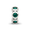 Lex & Lu Sterling Silver Reflections May Crystals Birthstone Bead LAL4571 - 3 - Lex & Lu