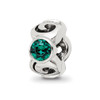 Lex & Lu Sterling Silver Reflections May Crystals Birthstone Bead LAL4583 - Lex & Lu