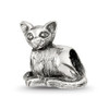 Lex & Lu Sterling Silver Reflections Sphinx Cat Bead - Lex & Lu