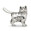 Lex & Lu Sterling Silver Reflections American Shorthair Cat Bead - 3 - Lex & Lu