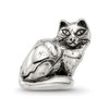 Lex & Lu Sterling Silver Reflections Ragdoll Cat Bead - 3 - Lex & Lu