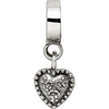 Lex & Lu Sterling Silver Reflections Heart Dangle Bead LAL4657 - 3 - Lex & Lu