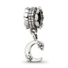 Lex & Lu Sterling Silver Reflections Letter C Dangle Bead - Lex & Lu