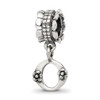 Lex & Lu Sterling Silver Reflections Letter O Dangle Bead - Lex & Lu