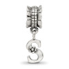 Lex & Lu Sterling Silver Reflections Letter S Dangle Bead - 5 - Lex & Lu