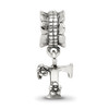 Lex & Lu Sterling Silver Reflections Letter T Dangle Bead - 5 - Lex & Lu