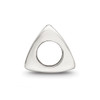 Lex & Lu Sterling Silver Reflections Number 5 Triangle Block Bead - 2 - Lex & Lu