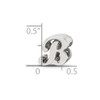 Lex & Lu Sterling Silver Reflections Letter B Script Bead - 5 - Lex & Lu