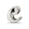 Lex & Lu Sterling Silver Reflections Letter C Script Bead - Lex & Lu