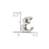 Lex & Lu Sterling Silver Reflections Letter E Script Bead - 5 - Lex & Lu