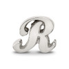 Lex & Lu Sterling Silver Reflections Letter R Script Bead - 3 - Lex & Lu