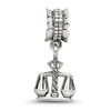 Lex & Lu Sterling Silver Reflections Justice Dangle Bead - 5 - Lex & Lu