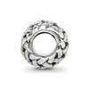 Lex & Lu Sterling Silver Reflections Basketweave Bali Bead - 2 - Lex & Lu