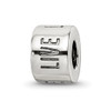 Lex & Lu Sterling Silver Reflections Live Laugh Love Spacer Bead - Lex & Lu