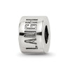 Lex & Lu Sterling Silver Reflections Live Laugh Love Spacer Bead - 6 - Lex & Lu