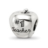 Lex & Lu Sterling Silver Reflections #1 Teacher on Apple Bead - Lex & Lu