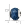 Lex & Lu Sterling Silver Reflections Dark Blue Quartz Stone Bead - 5 - Lex & Lu