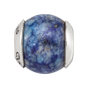 Lex & Lu Sterling Silver Reflections Lapis Stone Bead LAL4984 - 4 - Lex & Lu