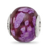 Lex & Lu Sterling Silver Reflections Purple Magnesite Stone Bead LAL4985 - Lex & Lu