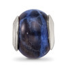 Lex & Lu Sterling Silver Reflections Sodalite Stone Bead LAL4994 - 3 - Lex & Lu