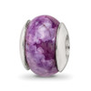 Lex & Lu Sterling Silver Reflections Purple Magnesite Stone Bead LAL4996 - Lex & Lu