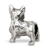 Lex & Lu Sterling Silver Reflections Boston Terrier Bead - 5 - Lex & Lu