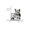 Lex & Lu Sterling Silver Reflections Boston Terrier Bead - 6 - Lex & Lu