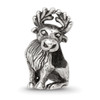 Lex & Lu Sterling Silver Reflections Moose Bead - Lex & Lu