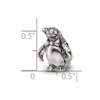 Lex & Lu Sterling Silver Reflections Penguin Bead - 6 - Lex & Lu