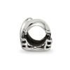 Lex & Lu Sterling Silver Reflections Football Helmet Bead - 2 - Lex & Lu