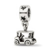 Lex & Lu Sterling Silver Reflections Golf Cart Dangle Bead - Lex & Lu