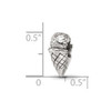 Lex & Lu Sterling Silver Reflections Ice Cream Cone Bead - 5 - Lex & Lu