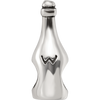 Lex & Lu Sterling Silver Reflections Wine/Champagne Bottle Bead - 4 - Lex & Lu