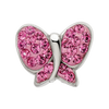 Lex & Lu Sterling Silver Reflections Pink Crystals Butterfly Bead - 4 - Lex & Lu
