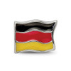 Lex & Lu Sterling Silver Reflections Enameled Germany Flag Bead - 3 - Lex & Lu