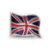 Lex & Lu Sterling Silver Reflections Enameled United Kingdom Flag Bead - 3 - Lex & Lu