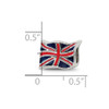 Lex & Lu Sterling Silver Reflections Enameled United Kingdom Flag Bead - 5 - Lex & Lu