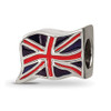 Lex & Lu Sterling Silver Reflections Enameled United Kingdom Flag Bead - 6 - Lex & Lu