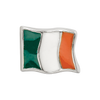 Lex & Lu Sterling Silver Reflections Enameled Ireland Flag Bead - 4 - Lex & Lu